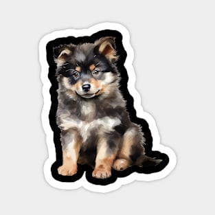 Puppy Finnish Lapphund Magnet