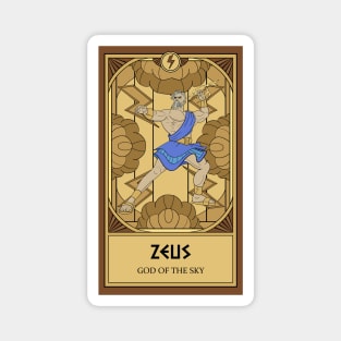 Zeus Tarot Card Magnet