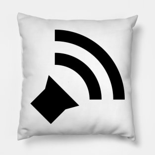 Simple Audio Icon - Black Pillow