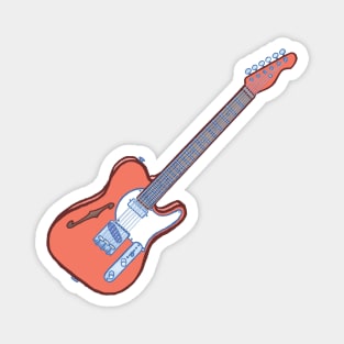 Semi hollow electric guitar Magnet