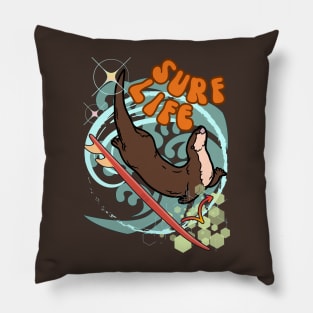 Surf Life - Sea Otter 841 Pillow