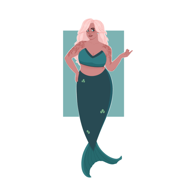 Plus size Mermaid by Twkirky