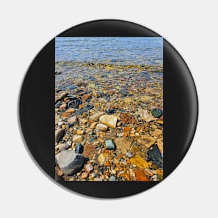 Vibrant Rocky Beach Pin