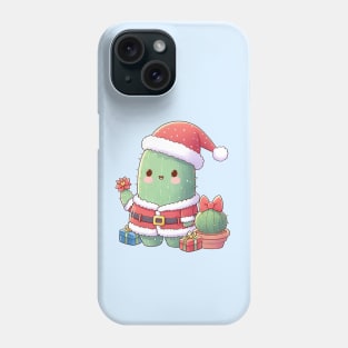 Cute Christmas Cactus Santa Phone Case
