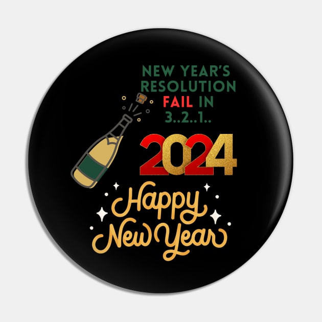 New year's resolution fail in 3, 2, 1 Happy newyear 2024 funny Pin by KJ PhotoWorks & Design