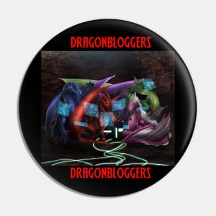 DragonBloggers Tech Dragons in Cave Pin