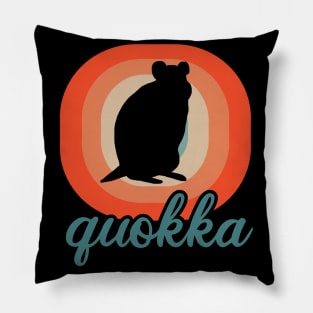 cute quokka motif Marsupial love gift Pillow