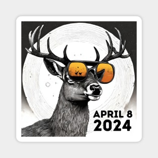 Total Eclipse Deer Hunter Outdoor Lover Magnet