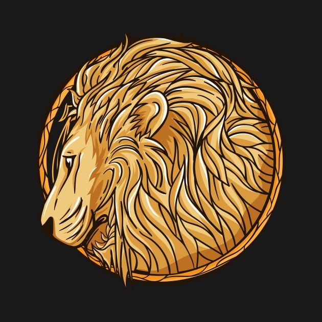 leo zodiac illustration by flasix