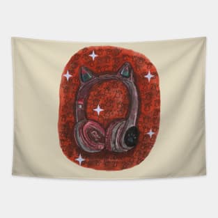 Sparkling Headphones Tapestry