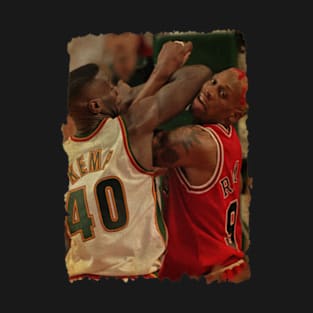 Shawn Kemp vs Dennis Rodman Vintage T-Shirt