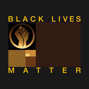 Black Lives Matter - Golden Ratio Flag T-Shirt