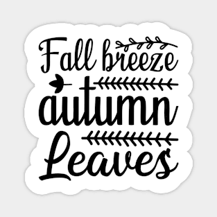 Fall Breeze Autumn Leaves Magnet