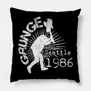 Grunge Seattle 1986 | Classic Rock Pillow