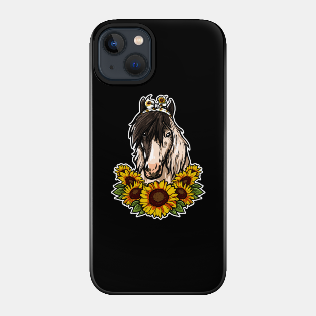 Cute Horse Gift Sunflower Decor - Horse - Phone Case