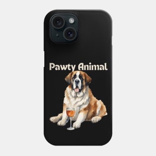 Saint Bernard Dog Pawty Animal Phone Case