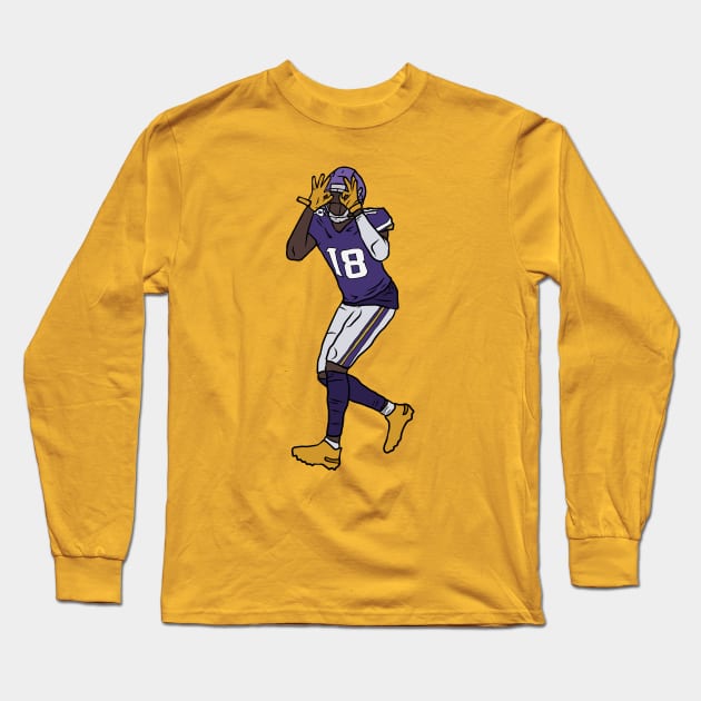 rattraptees Justin Jefferson Celebration Long Sleeve T-Shirt