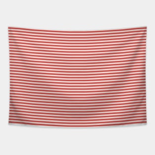 Thin red and white stripes pattern Tapestry