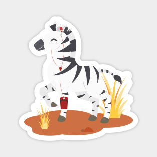 Zebra Zamrock Magnet