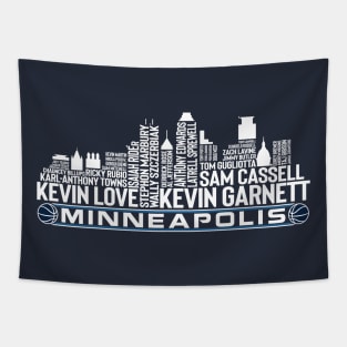 Minnesota Basketball Team All Time Legends, Minneapolis City Skyline Tapestry