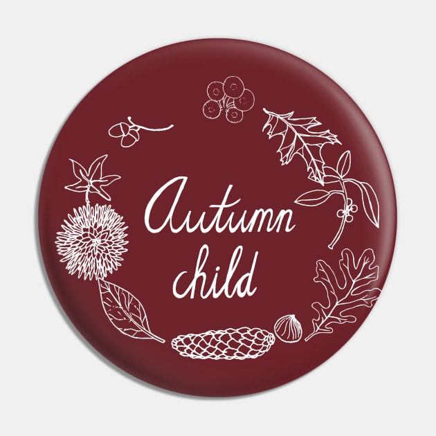 Autumn child Pin by MarjolijndeWinter