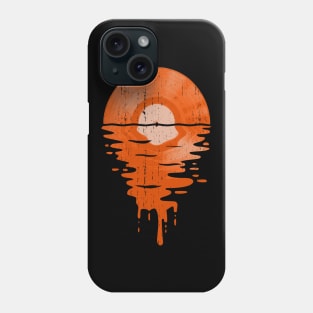 Cool Music Vinyl Record Vintage Retro Orange Phone Case