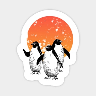 Funny penguins in the sun Magnet