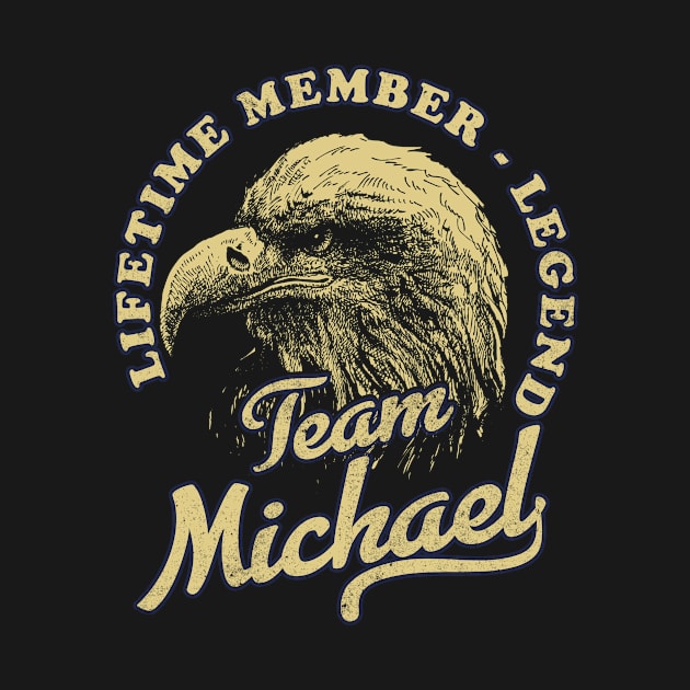 Michael Name - Lifetime Member Legend - Eagle by Stacy Peters Art