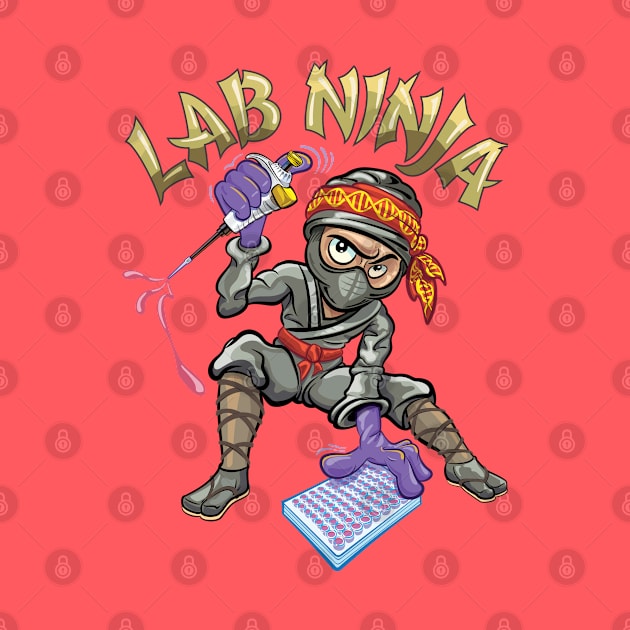 PCR Lab Ninja Funny Gift for Scientists by SuburbanCowboy