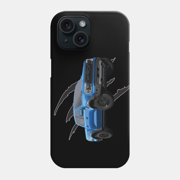 Raptor Ranger SVT V8 USA blue lighting Phone Case by cowtown_cowboy