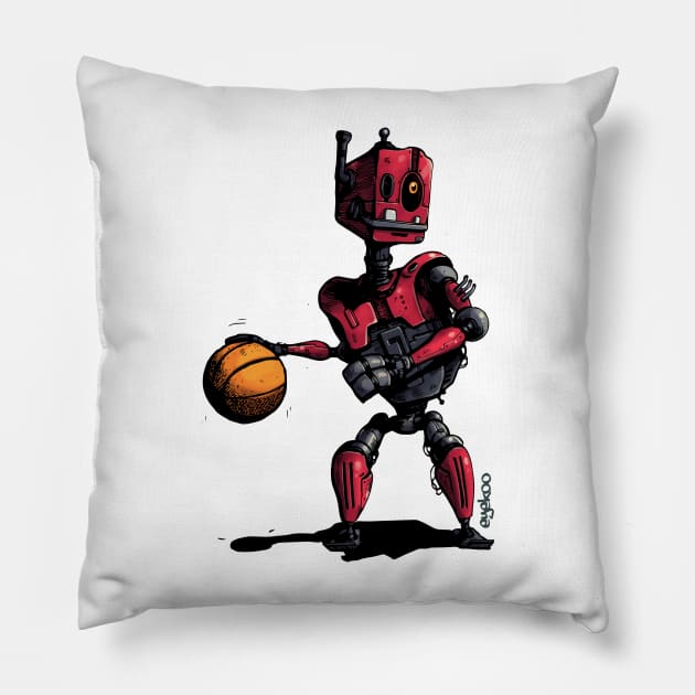 Basketball Bot Pillow by Eyekoo