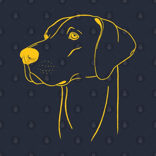 Weimaraner (Grey and Yellow) by illucalliart