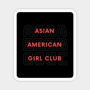 Asian American Girl Club Magnet
