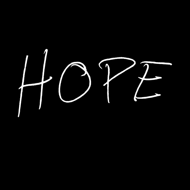 Hope - Rob Benedict Handwriting - white font by MeowOrNever