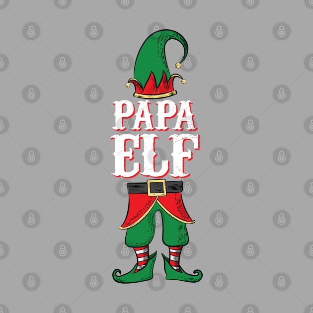 Papa Elf - Mom and Dad Matching Family Christmas design by Vector Deluxe