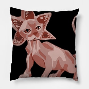 Democat (Stranger Things fan art) Pillow