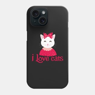 I Love Cats Phone Case