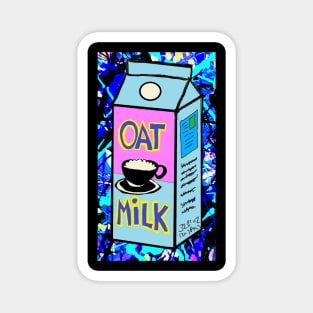 Blue Oat Milk Pop Art 23 Magnet