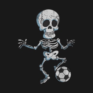 Halloween Soccer Skeleton Sports Humor T-Shirt