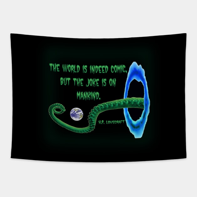 Joke on Mankind Tapestry by dflynndesigns