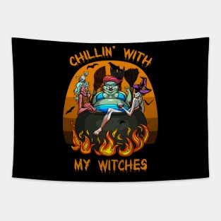 Chillin' with my witches Tapestry