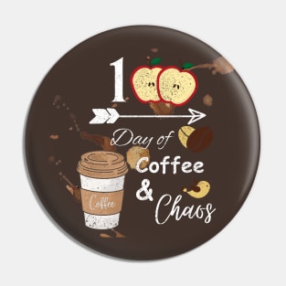 100 Days of Coffee & Chaos Pin