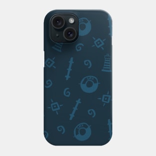 Blue seamark pattern Phone Case