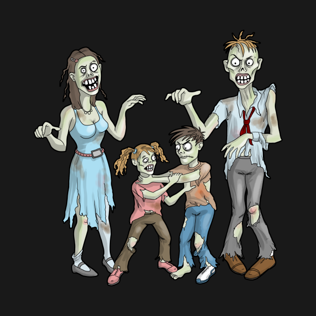 Zombie Family Zombie Family TShirt TeePublic