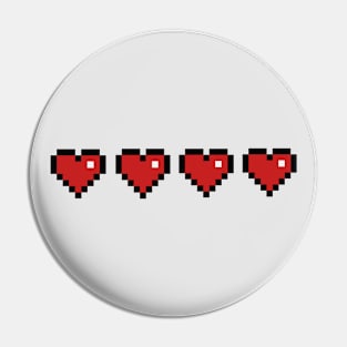 Pixel Hearts Pin