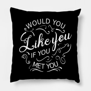 Would you like you if you met you Pillow