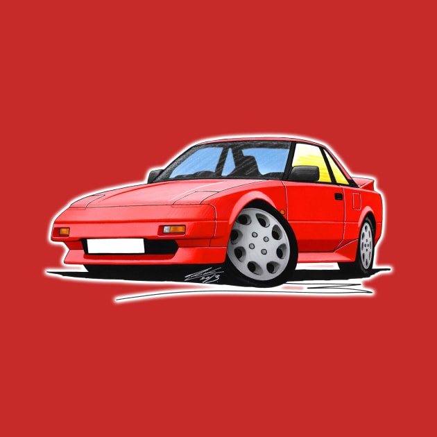 Toyota MR2 (Mk1) Red by y30man5