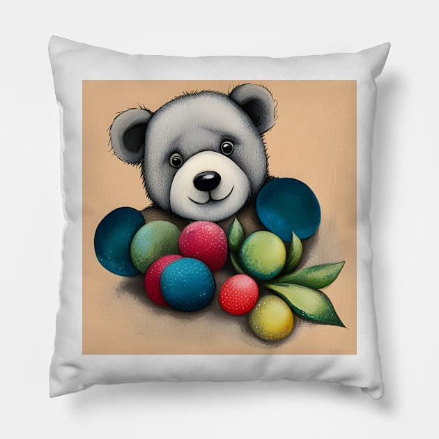 Teddy Pillow by Colin-Bentham