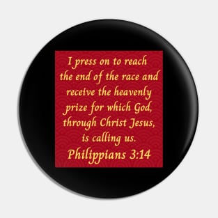 Bible Verse Philippians 3:14 Pin