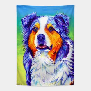 Blue Merle Aussie Dog Tapestry